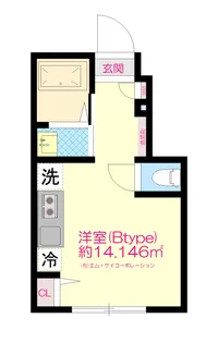 【仮称】アトリアコート6【1階】の間取り