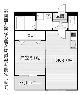 NYスタイルズ下曽根【1階】の間取り