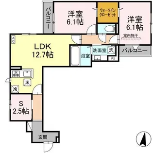レグルス【1階】の間取り