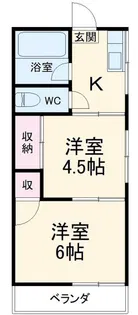パークハイツ【1階】の間取り