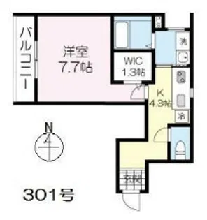 シャトレ田園調布【3階】の間取り