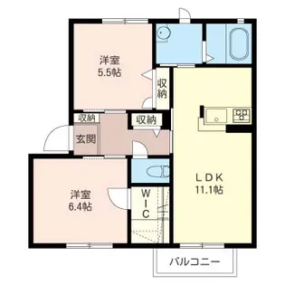 ヴィクトワールIIA【2階】の間取り