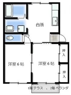 スターハイツ【2階】の間取り