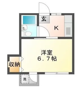 オリーブコートみふねII【3階】の間取り