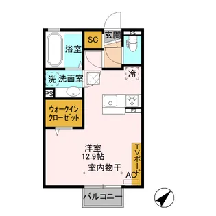 ルクセール【1階】の間取り