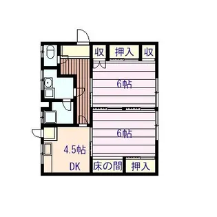 ときわ荘【2階】の間取り