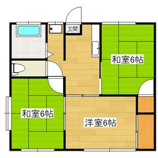 栃木県宇都宮市鶴田町【アパート】の間取り