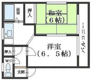 ドゥザーブル【2階】の間取り