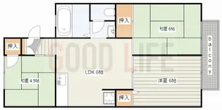 兵庫県加古川市加古川町粟津【アパート】の間取り