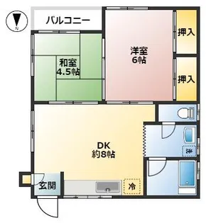 山方荘【2階】の間取り