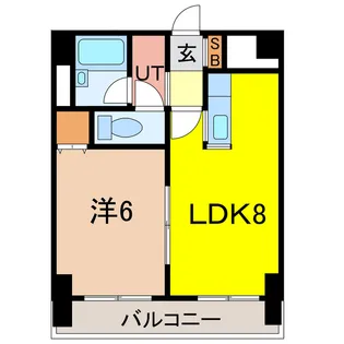 ナッツSPIRIT2【2階】の間取り