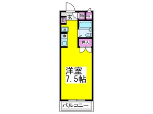 シ-ライフ ニシ【1階】の間取り