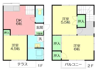 神奈川県平塚市根坂間【一戸建】の間取り