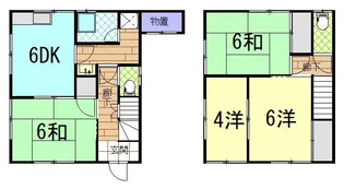 広島県福山市手城町2【一戸建】の間取り