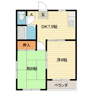 富山県中新川郡上市町上経田1【アパート】の間取り
