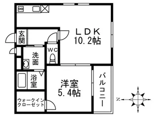 ユートロア フジ【1階】の間取り