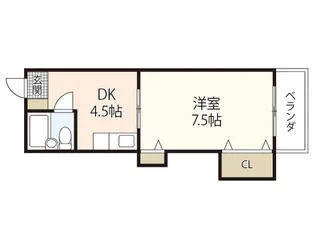 舟入安本ビル【3階】の間取り
