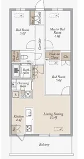 東京都武蔵野市境1【マンション】の間取り