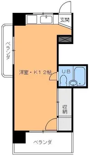 1Rの間取り画像