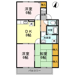 ウィステリアII【1階】の間取り