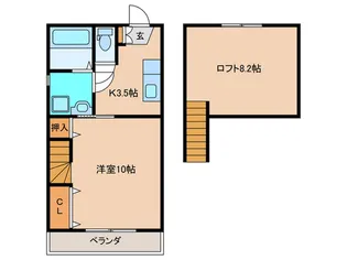 Fガーデン教育大前II【2階】の間取り
