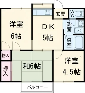 ハイム山登【1階】の間取り