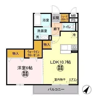 パークドプランタン A【3階】の間取り