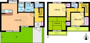 神奈川県横浜市青葉区桂台2【一戸建】の間取り