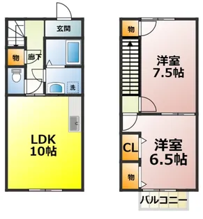 Branche’K&K B【1階】の間取り
