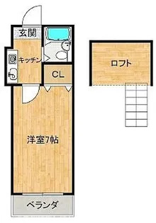 ショウロ御殿山【1階】の間取り