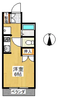 メゾンRYU【2階】の間取り