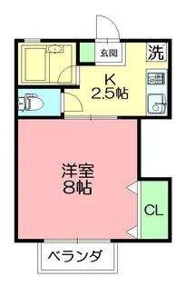 神奈川県秦野市本町2【アパート】の間取り