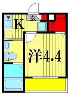 メルディア亀有【1階】の間取り