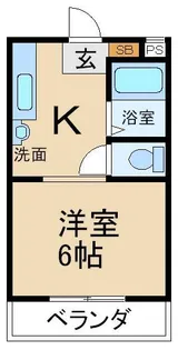 共栄ハイツ【2階】の間取り