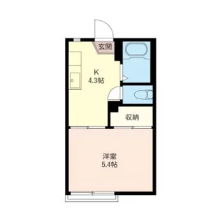 コーポ樋ノ爪【1階】の間取り