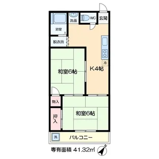 コーポ恵【2階】の間取り