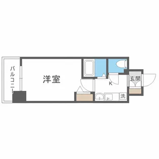 エスリード同心第5【6階】の間取り