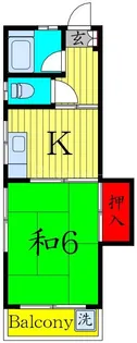 コーポヨコタ【2階】の間取り