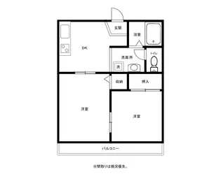 サザンポート【2階】の間取り