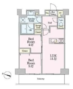 リビオメゾン南砂町【14階】の間取り