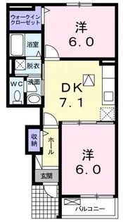 プラシード カーサ III【1階】の間取り