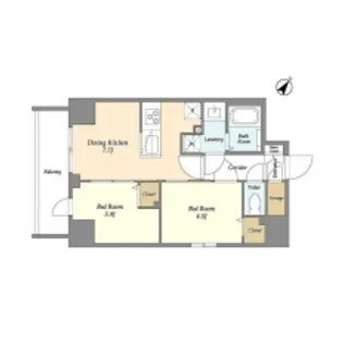 Augusta Residence 新小岩【6階】の間取り