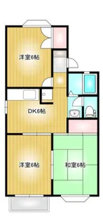 アンジェリーク上東 A【2階】の間取り