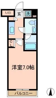 メジャーランド横濱鶴見【1階】の間取り