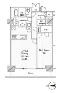 JP noie 恵比寿西【5階】の間取り