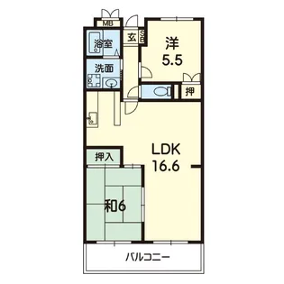 サンハイツ武蔵ヶ丘【3階】の間取り