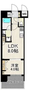 サンロージュ大分駅前【10階】の間取り