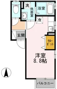 ハイツ幸【2階】の間取り