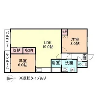 メゾンドプリミエール【1階】の間取り
