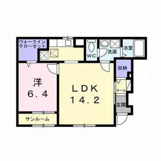大阪府八尾市山本町北8【アパート】の間取り
